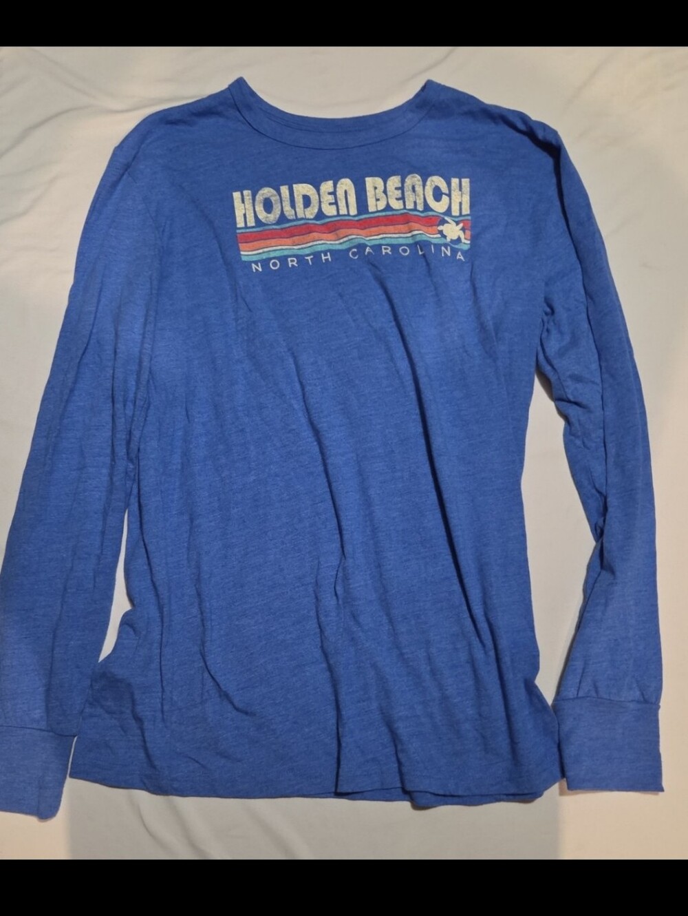 Blue 84 women's medium blue Holden beach top #06